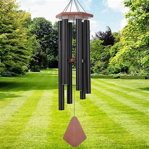 black metal house wind chimes|black wind chimes outdoor.